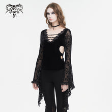 Load image into Gallery viewer, TT258 Hanfu sleeve V-neck waisted women's T-shirt