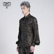 Load image into Gallery viewer, SHT139 gold stamping pleated Long-sleeved shirts