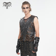 Load image into Gallery viewer, WT08601 hand brushed leather men vest