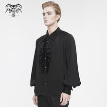 Load image into Gallery viewer, SHT11001 Black Everyday Striped Goth Shirt