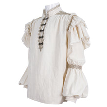 Load image into Gallery viewer, SHT118 Twill broken holes mesh distressed sleeveless shirt