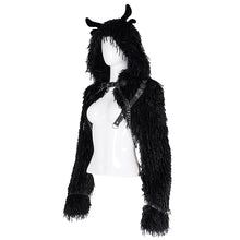 Load image into Gallery viewer, CT242 Punk Plush Hooded Short Jacket