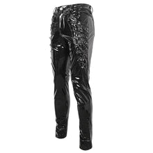 Load image into Gallery viewer, PT230 Punk patent leather double row eyelet men's trousers