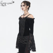 Load image into Gallery viewer, ETT03601 off-shoulder one-piece long-sleeved women's T-shirt