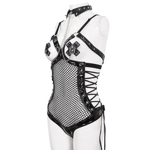 Load image into Gallery viewer, SX019 Punk bare-chested lace up sexy underwear jumpsuit
