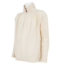 Load image into Gallery viewer, SHT101 Apricot Cotton Linen Jacquard Stand Collar Men's Shirt