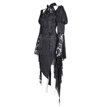 Load image into Gallery viewer, SKT222  Gothic cheongsam trumpet sleeve waisted dress