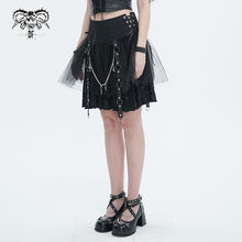 Load image into Gallery viewer, SKT15701 Black cross printed skirt