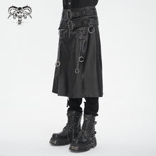 Load image into Gallery viewer, SKT203 Punk non-elastic twill material men kilt