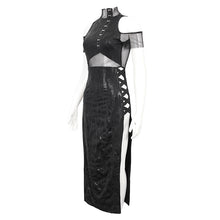 Load image into Gallery viewer, SKT170 Slant-breasted off-the-shoulder knitted midi dress