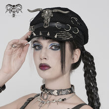 Load image into Gallery viewer, AS275 Distressed Mesh Flat-Brimmed Octagonal Cap