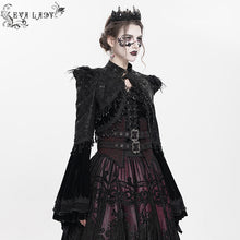 Load image into Gallery viewer, ECT024 Gothic snakeskin short shawl coat