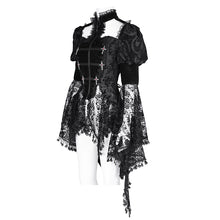 Load image into Gallery viewer, ECT01701 BLACK hollowed-out chest halter neck long sleeves and swallowtail hem short jacket
