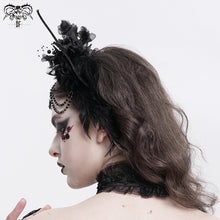 Load image into Gallery viewer, AS217 Gothic bat wings chain tassel headband