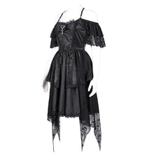Load image into Gallery viewer, SKT21601 Cashew Jacquard puffy dress with suspenders
