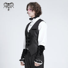 Load image into Gallery viewer, WT097 Gothic dark pattern jacquard vest