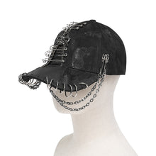 Load image into Gallery viewer, AS264 Punk hand-painted safety pin baseball cap