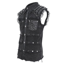 Load image into Gallery viewer, SHT119 Punk men sleeveless shirt