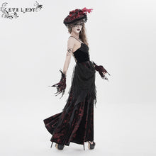 Load image into Gallery viewer, ESKT071 Blood-Stained Backless Strappy Slip Dress