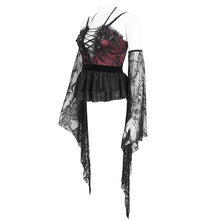 Load image into Gallery viewer, ETT035 Satin eyelash mesh with long sleeves women's T-shirt