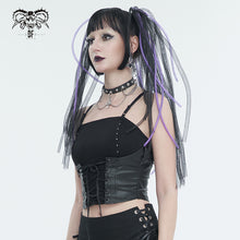 Load image into Gallery viewer, TT240 Knitted punk strapless T-shirt
