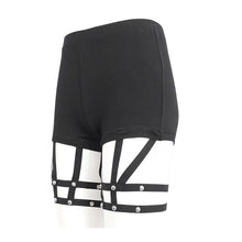 Load image into Gallery viewer, PT231 round nails nylon straps women knitted bottoming shorts