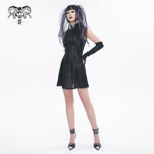 Load image into Gallery viewer, SKT161 Black Punk Chinese style cheongsam dress