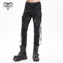 Load image into Gallery viewer, PT264 Punk technical leather trousers