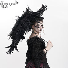 Load image into Gallery viewer, EAS036 Gothic long feather small umbrella