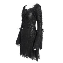 Load image into Gallery viewer, SKT24501 floral Lace Long Sleeve Gothic Dress