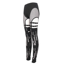 Load image into Gallery viewer, PT211 Ripped Knit Big Hole Mesh Leggings