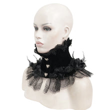 Load image into Gallery viewer, ECA013 Feather rose lace collar
