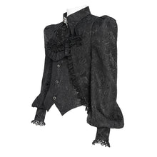 Load image into Gallery viewer, SHT15301 Faux Two-Piece Paisley Gothic Shirt