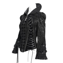 Load image into Gallery viewer, CT266 Gothic snakeskin leather short jacket