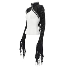 Load image into Gallery viewer, ECA02001 Gothic pattern velvet short lace shawl for women