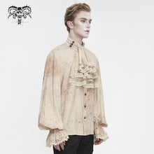 Load image into Gallery viewer, SHT112 tie-dye jacquard detachable tie shirt