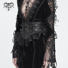 Load image into Gallery viewer, AS325 Glossy Gothic-style cashew-pattern jacquard woven belt