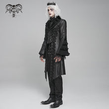 Load image into Gallery viewer, CT275 Gothic pattern leather mid-length coat