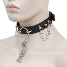 Load image into Gallery viewer, AS161 Fringe chain punk choker