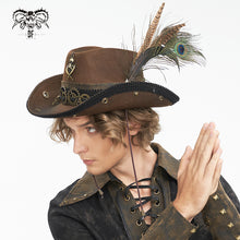 Load image into Gallery viewer, AS186 Steampunk western cowboy hat