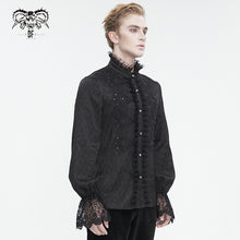 Load image into Gallery viewer, SHT111 Gothic stand collar jacquard shirt