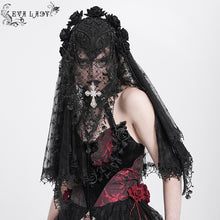 Load image into Gallery viewer, EAS023 Seven Roses Diamond mesh Veil