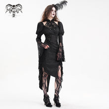 Load image into Gallery viewer, SKT222  Gothic cheongsam trumpet sleeve waisted dress
