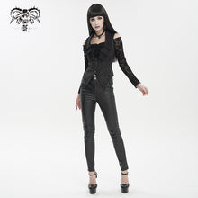 Load image into Gallery viewer, WT074 Deep V multi-layer collar Gothic vest