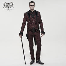 Load image into Gallery viewer, PT15902 Wine Girdle effect Gothic men trousers