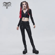 Load image into Gallery viewer, PT158 Glossy glued punk classic style women pants