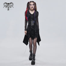 Load image into Gallery viewer, SKT135 Hollow out Tied Rope Shoulder Printed Dress