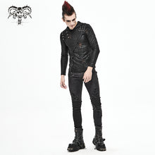 Load image into Gallery viewer, PT137 Punk glued fake two pieces men trousers