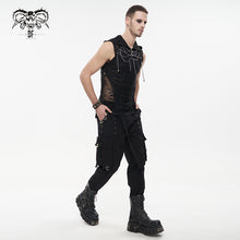 Load image into Gallery viewer, TT201 PUNK Sleeveless men Hoodie with chains