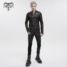 Load image into Gallery viewer, TT228 Stand collar rubberized men's T-shirt